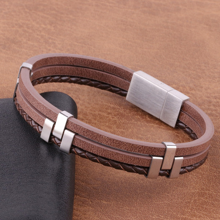 Simple Leather Rope Bracelet