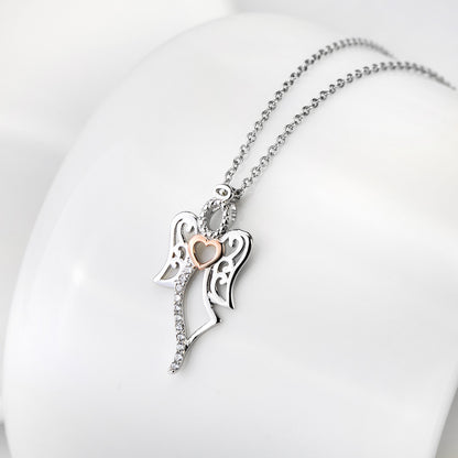 Sterling Silver Angel Pendant Necklace