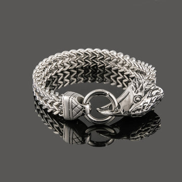 Bracelet tête d'aigle en acier inoxydable