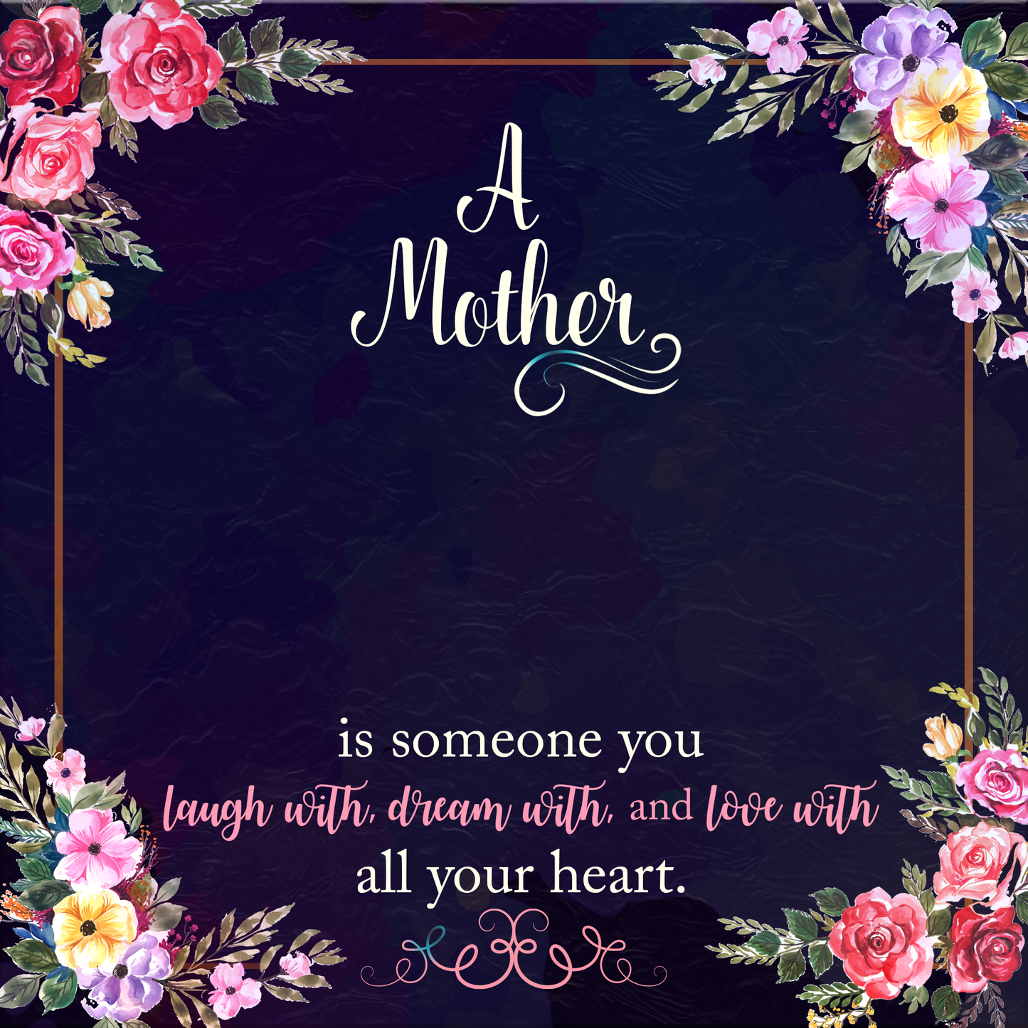 To Mother Message Card