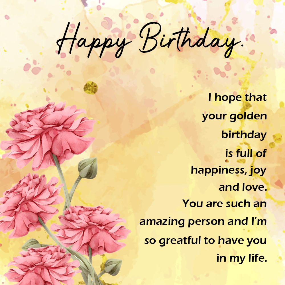 Birthday Message Card