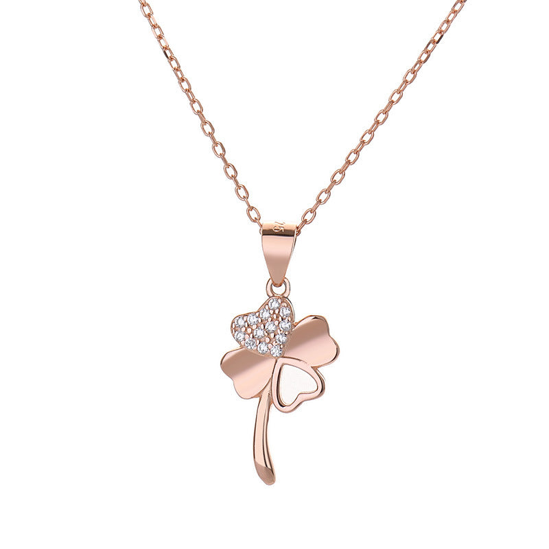 Four-leaf clover necklace