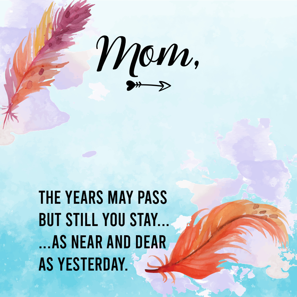 To Mother Message Card