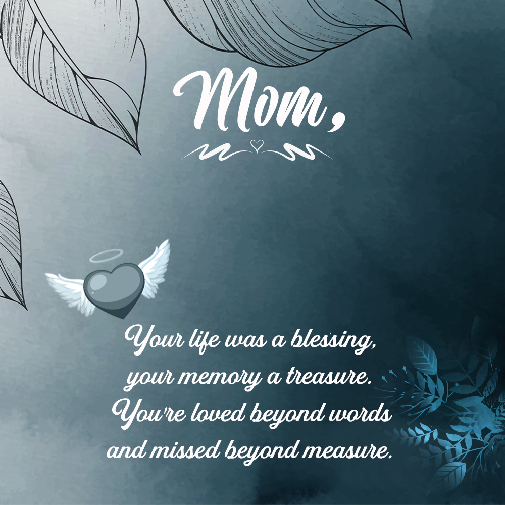 To Mother Message Card