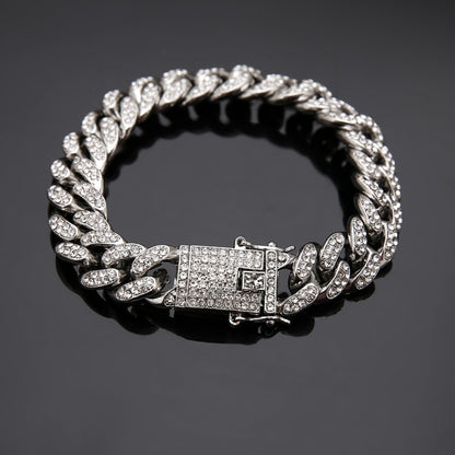 Kubanisches Armband, Diamant-Kubanische Gliederkette, Hiphop-Schmuck