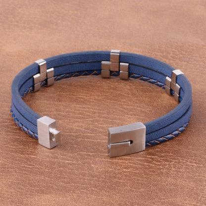 Schlichtes Lederseilarmband