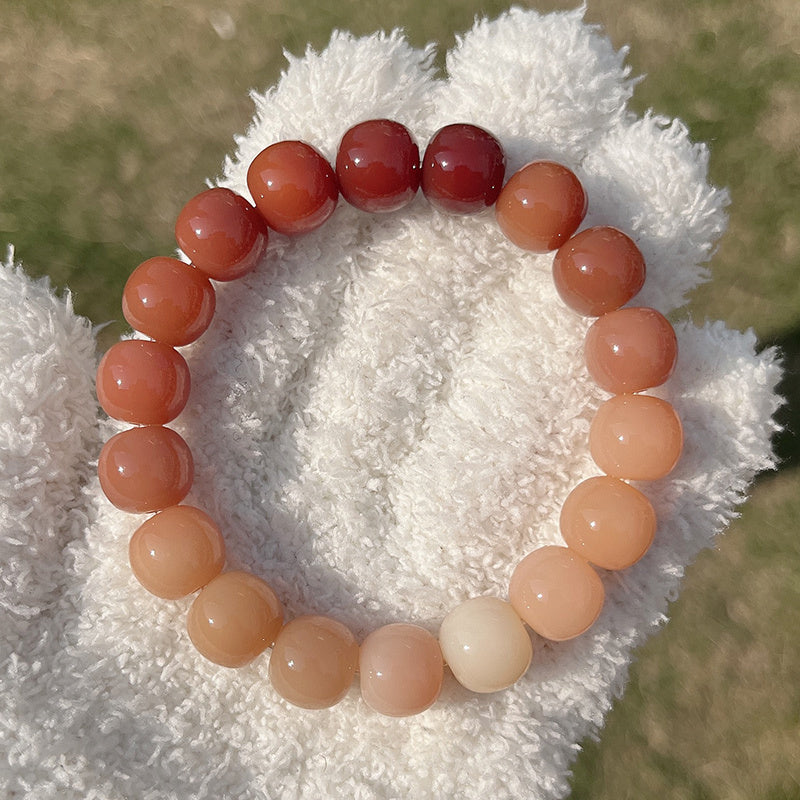 Natural Bodhi Seeds Wrapped Around The Finger Violet Bracelet