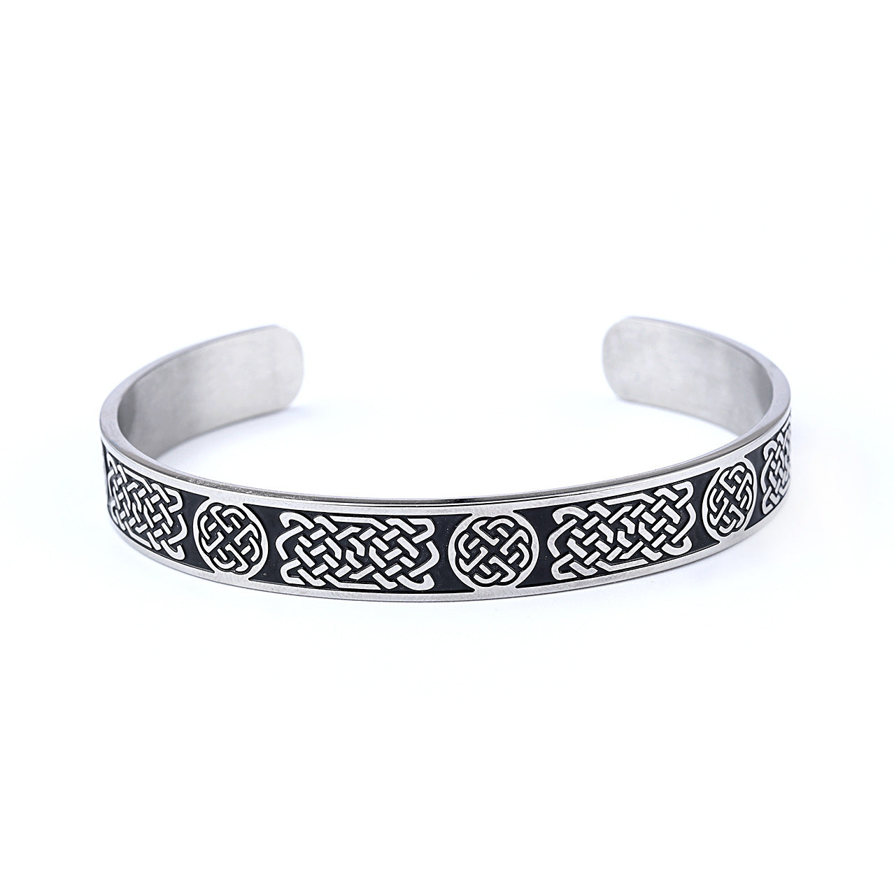 Bracelet ouvert en spirale viking simple