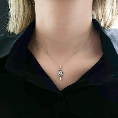 Personalized love necklace For Bonus mom - Record My Love