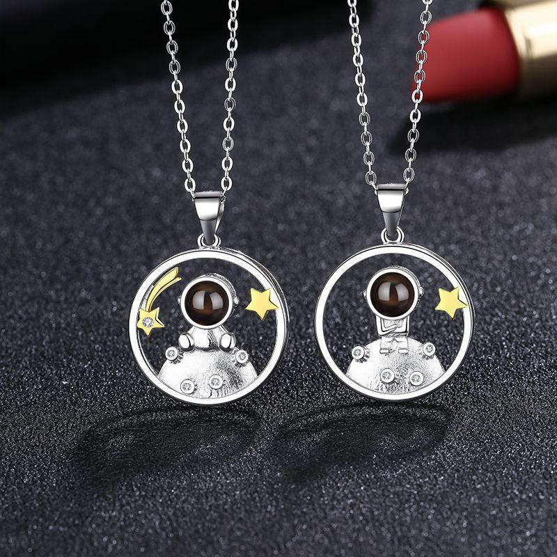 Personalized Projection Photo Necklace 2PCS - Record My Love