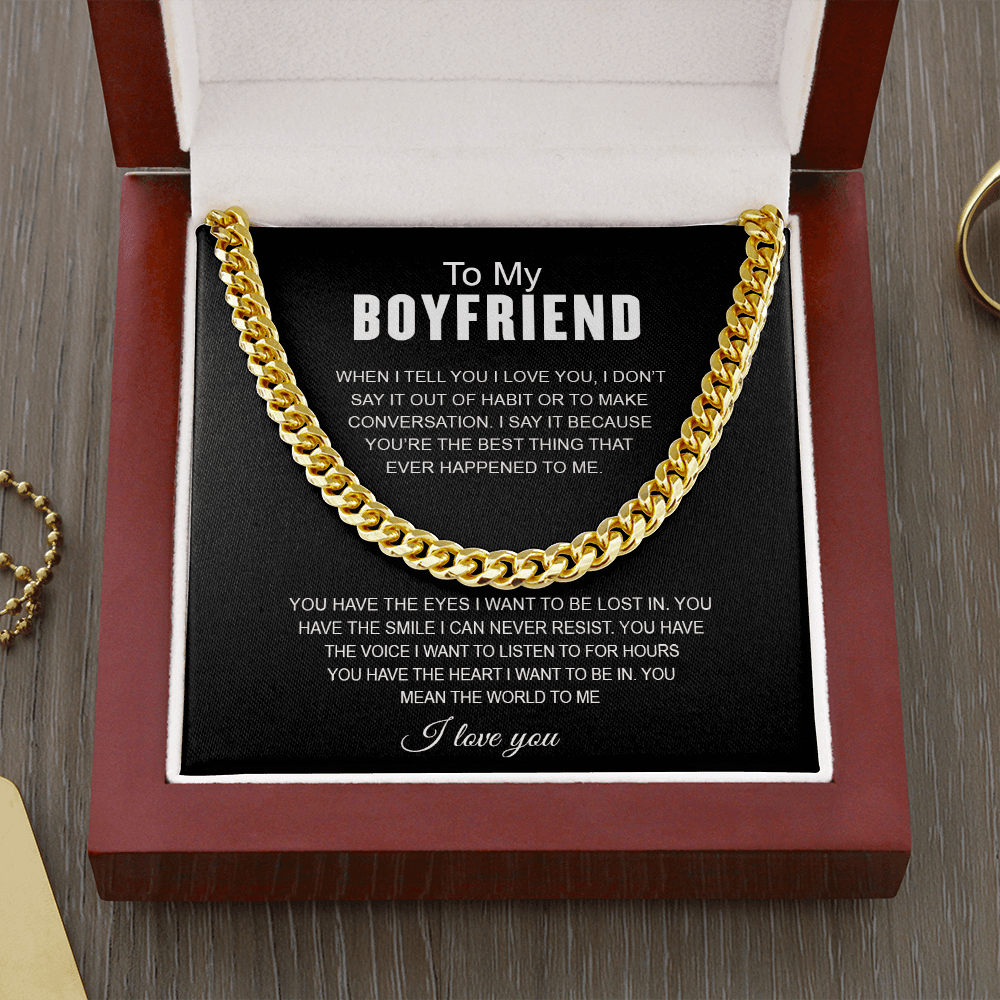 Personalized love necklace for man - Record My Love