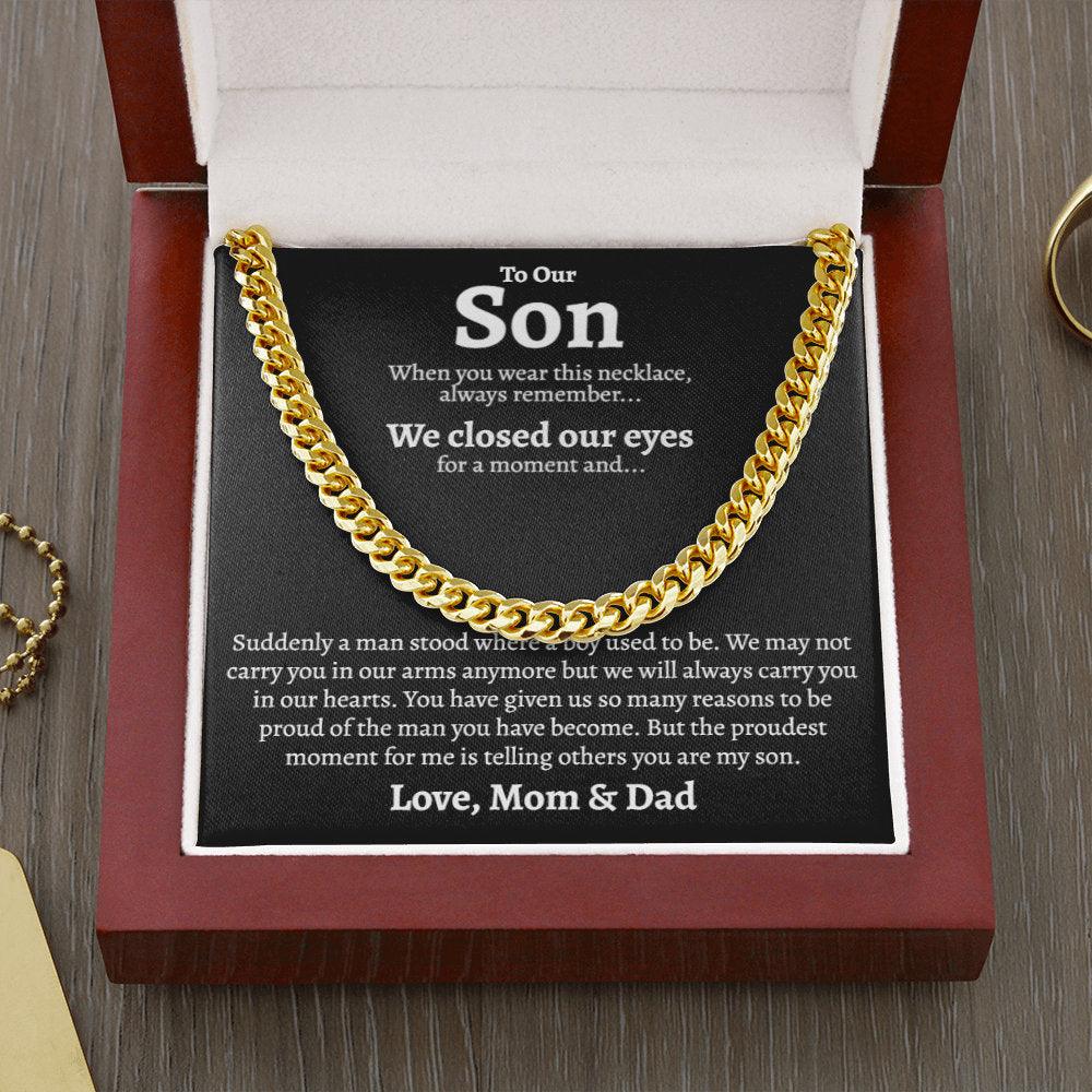 Personalized love necklace for man - Record My Love